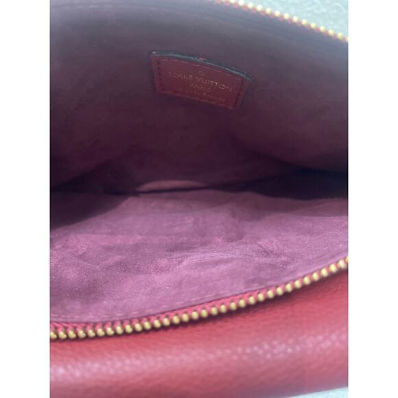 Louis Vuitton Monogram Canvas and Red Leather Crossbody Bag - Picture 2 of 8